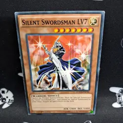 Silent Swordsman LV7 YGLD-ENC06 1st Edition LP Light Play Yu-Gi-Oh! Card - Image 1