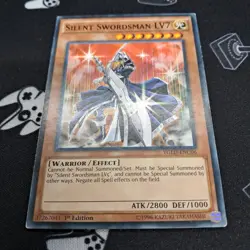 Silent Swordsman LV7 YGLD-ENC06 1st Edition LP Light Play Yu-Gi-Oh! Card - Image 3