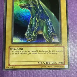 YUGIOH Super Rare Luster Dragon LOD-050 NM - Image 3