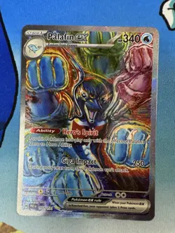 Palafin ex 151/131 SIR Prismatic Evolutions Alt Art 2025 Pokemon Card - Image 1
