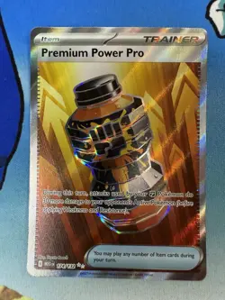 Premium Power Pro 174/132 Mega Evolution Full Art Trainer Item Pokemon Card - Image 1