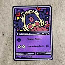 Jynx Selada Gambar Evolusi V3 Art Card Non TCG Spektrum Derpy - Image 1