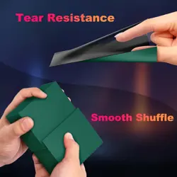 200 Pack Card Sleeves, Matte Dual Trading 200 Pack, Metallic Green - Image 5