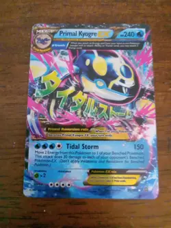 Pokemon TCG Mega Primal Kyogre EX Holo Ultra Rare Card 55/160 Primal Clash - Image 1