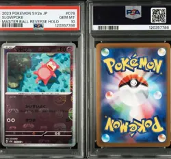 PSA10 SEQ Slowpoke and Slowbro Master Ball Mirror Pokemon Card 151 JPN - Image 4