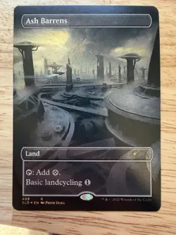 MTG Magic the Gathering SLD Secret Lair Drop Galaxy Foil #469 Ash Barrens NM - Image 1