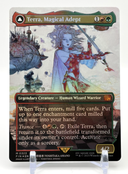 MTG: Final Fantasy (FIN) -Terra, Magical Adept (Borderless) Foil Mythic#323- NM - Image 1