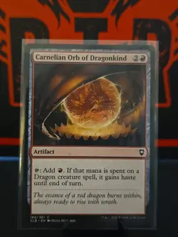 Carnelian Orb of Dragonkind NM Commander Legends: Battle for Baldur's Gate MTG - Image 1