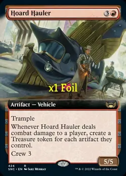 MTG Foil Borderless Streets of New Capenna SNC Hoard Hauler MINT - Image 1