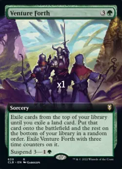 MTG Borderless CMR: Battle for Baldur's Gate CLB Venture Forth MINT - Image 1