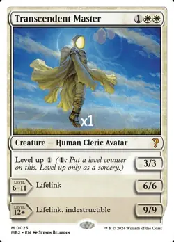MTG White Border Mystery Booster 2 MB2 Transcendant Master MINT - Image 1