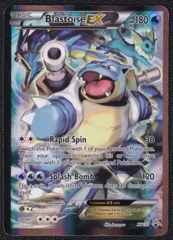 Pokemon Blastoise EX XY122 Full Art Black Star Promo XY Generations - Image 1