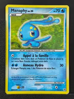Carte Pokemon Manaphy 9/130 Holographique Diamant et Perle Bloc DP FR - Image 2