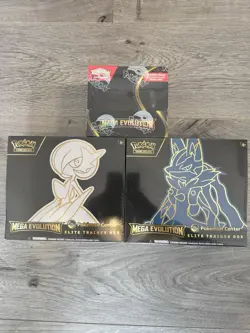 Pokemon Center Mega Evolution Gardevoir + Lucario ETB + Enhanced Booster Box - Image 1