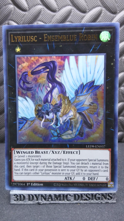 | Yugioh Lyrilusc - Ensemblue Robin LED8-EN037 1st Edition Ultra Rare NM 🔥 | - Image 1