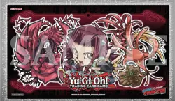 YuGiOh Playmat Exclusive AKIZA BLACKROSE DRAGON 2025 NYCC Exclusive - Image 1