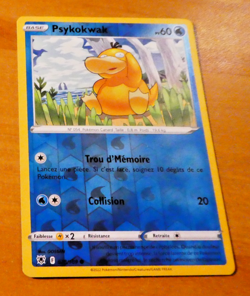 POKEMON FRANCAISE CARD REVERSE HOLO CARTE PSYKOKWAK 028/189 EB10 FR NM 2022 - Image 1