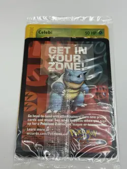 Celebi Pokemon 4 Ever # 50 Black Star Promo Card 2002 WOTC Sealed in Plastic - Image 1