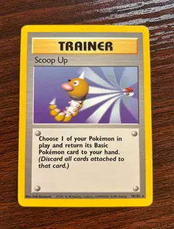 "Scoop Up" - Pokemon TCG Base Set - TRAINER Pokemon Card (78/102) - Image 1