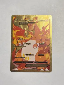 Charizard VMAX 999999HP Gold Foil Fan Art Display Card NM/M - Image 1