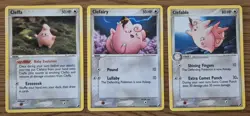 Pokemon Cards Cleffa Clefairy Clefable Set Ex Unseen Forces /115 Rare - Image 1