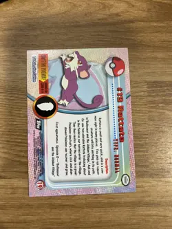 Rattata - #19 - Topps - Series 1 - Pokemon Card - Near Mint - Image 4