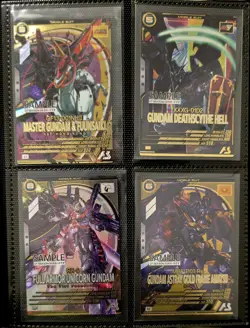 gundam arsenal base SAMPLE cards Retired - Image 1