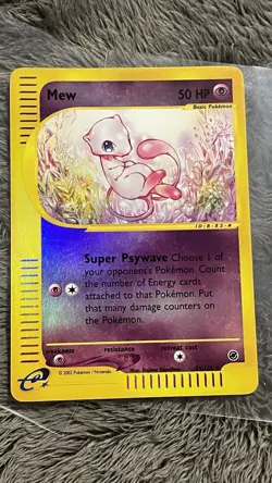 Pokemon Expedition Mew Reverse Holo 55/165 Card NM Condition - Image 2