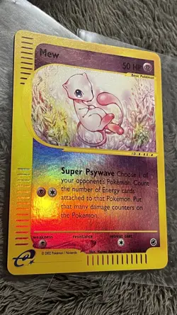 Pokemon Expedition Mew Reverse Holo 55/165 Card NM Condition - Image 3