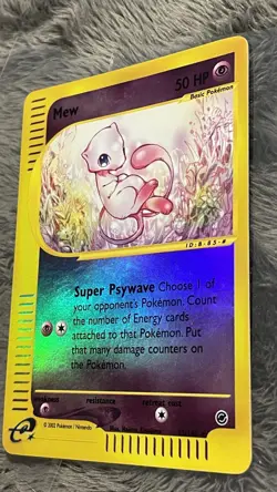 Pokemon Expedition Mew Reverse Holo 55/165 Card NM Condition - Image 5