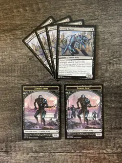 MTG 4x Lazotep Reaver 2x Zombie Army Token LP War of the Spark - Image 1