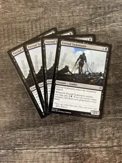 MTG 4x Eternal Taskmaster x4 LP War of the Spark - Image 1