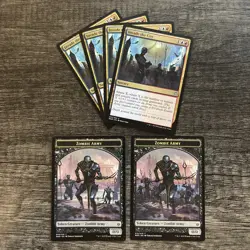 MTG 4x Invade the City 2x Zombie Army Token LP War of the Spark - Image 1