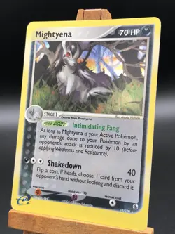 2003 Pokemon EX Ruby & Sapphire Mightyena Holo Rare English 10/109 EXC-LP - Image 3