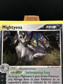 2003 Pokemon EX Ruby & Sapphire Mightyena Holo Rare English 10/109 EXC-LP - Image 4