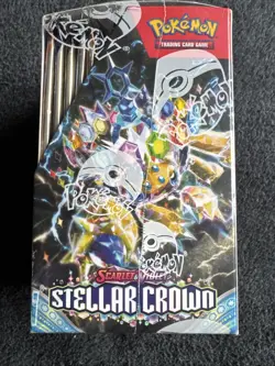 Pokemon TCG: Scarlet & Violet Stellar Crown Half Booster Box, 18 Packs - Sealed - Image 3
