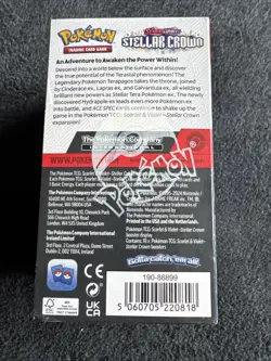 Pokemon TCG: Scarlet & Violet Stellar Crown Half Booster Box, 18 Packs - Sealed - Image 4