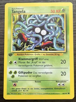 1st Edition GERMAN Tangela #66/102 Pokemon TCG WOTC MINT - Image 1