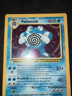 1999 Pokemon Unlimited Dutch Base Set Holo Near Mint Poliwrath - Image 4
