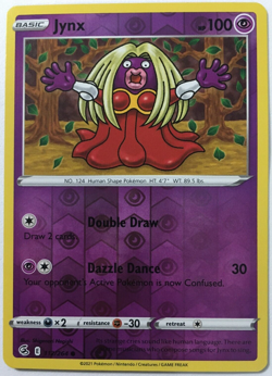 POKEMON JYNX 112/264 S & S FUSION STRIKE COMMON REVERSE HOLO NEAR MINT - Image 1
