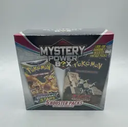 Pokemon TCG Mystery Power Box Factory Sealed 5 Booster Packs Chase Pack Seeded - Image 1