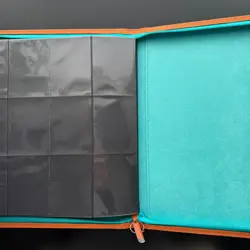 Pokemon Vault X 9 Pocket Zip Binder SV3 Obsidian Flames 2023 Orange Zip Tag - Image 4