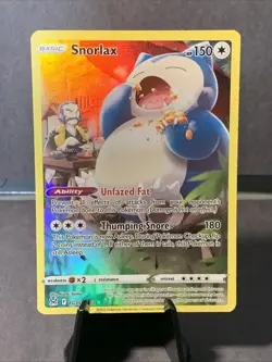 Pokemon TCG Snorlax TG10/TG30 Lost Origin Trainer Gallery NM/M Full Art Holo - Image 1