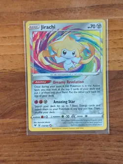 Pokemon TCG Jirachi 119/185 Amazing Rare Sword & Shield: Vivid Voltage NM - Image 1