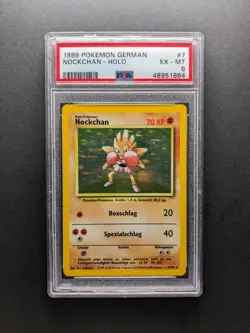 1999 Pokemon NOCKCHAN - 7/102 - Holo - Base Set DE - PSA 6 - Image 1