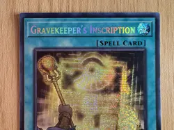 Yugioh Gravekeeper’s Inscription PHHY-EN000 Secret Rare 1st Ed NM - Image 2