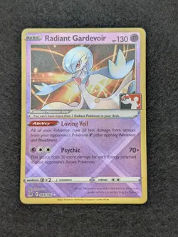 Radiant Gardevoir 069/196 Prize Pack Series 3 Stamped English Pokemon Card-NM - Image 1