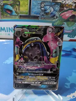 Alolan Muk GX - 84/147 - Pokemon Burning Shadows Sun & Moon Ultra Rare Card NM - Image 1