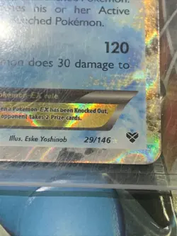 Blastoise EX 29/146 XY Base Set Ultra Rare Holo Pokemon Card 💦 - Image 2