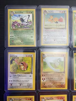 ⭐⭐⭐18 ERROR Square Cut - Jungle Set POKEMON Cards! 1999 RARE! NFCU⭐⭐⭐ - Image 3